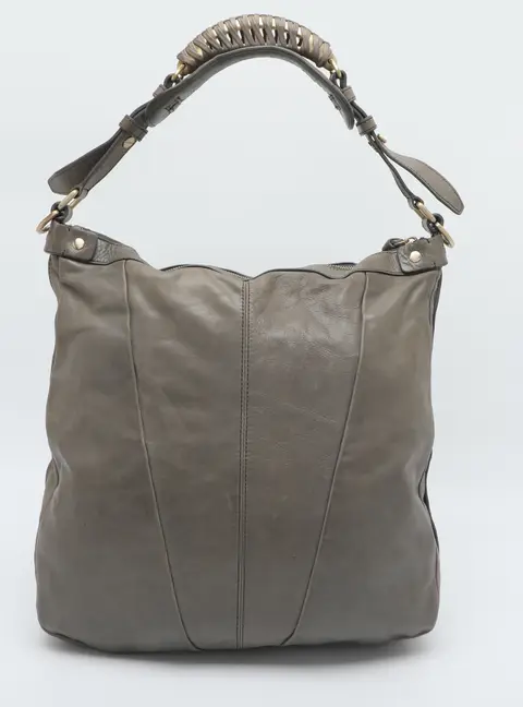 Givenchy Grey Leather Hobo