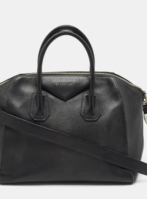 Givenchy Antigona Medium Black Leather Satchel
