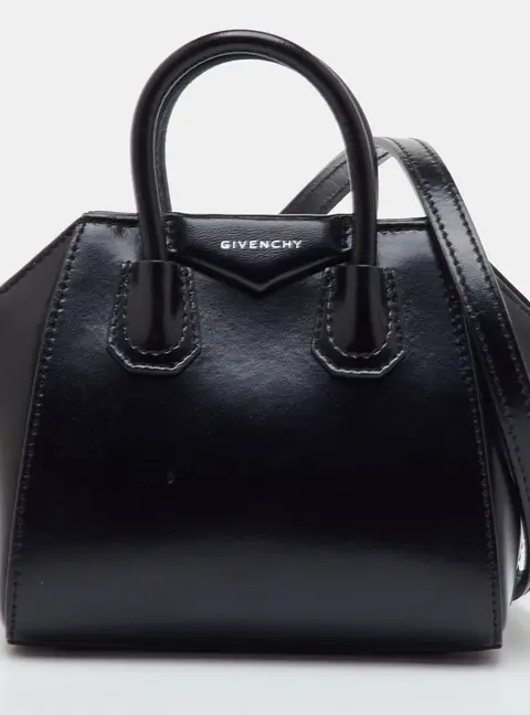 Givenchy Antigona Micro Black Leather Crossbody Bag