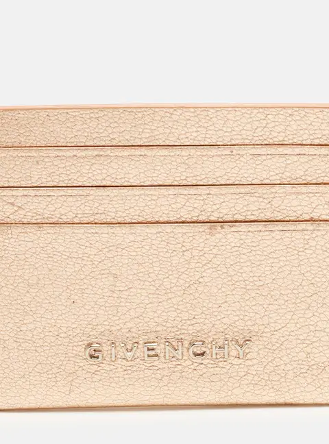 Givenchy Rose Gold Leather Card Holder