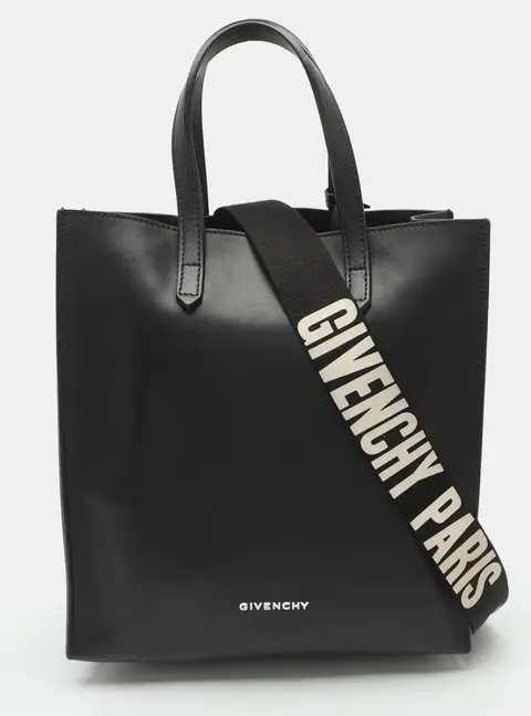 Givenchy Stargate Medium Black Leather Tote