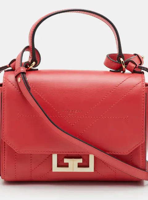 Givenchy Eden MiniCoral Pink Leather Top Handle Bag