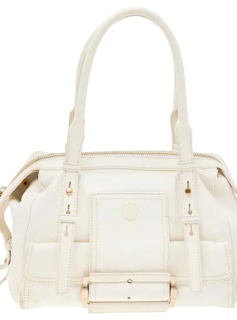 Givenchy White Leather Satchel
