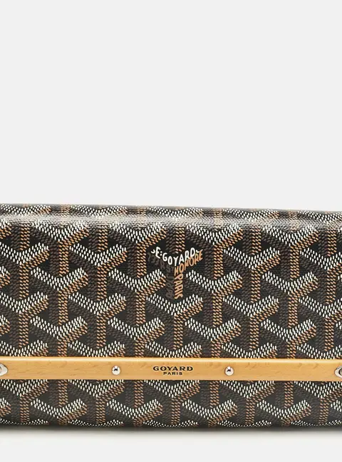 Goyard Brown Goyardine Coated Canvas and Leather Mini Monte Carlo Case