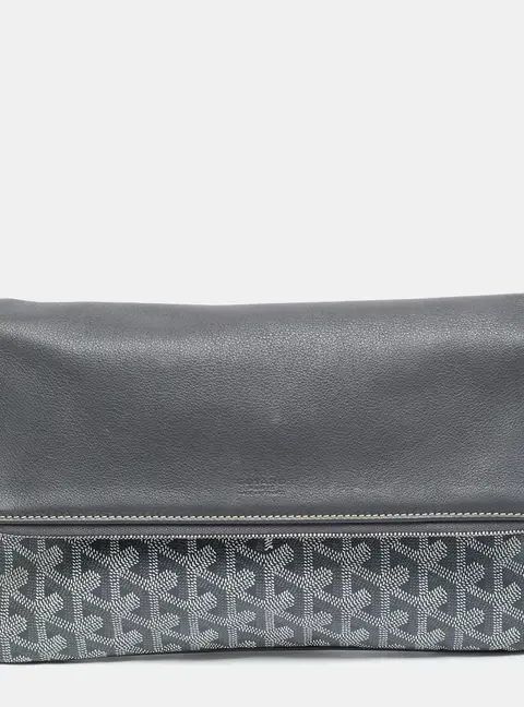 Goyard Sainte Marie MM Grey Goyardine Coated Canvas Clutch