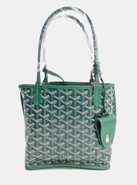 Goyard Green PVC Mini Anjou Bag