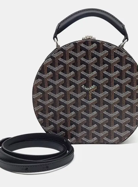 Goyard Black Multicolor PVC Alto Box Trunk Bag