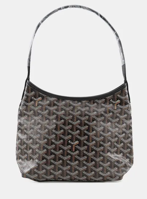 Goyard Boheme Hobo Bag BlackBOHEMEMINT PVC Leather Size Mini