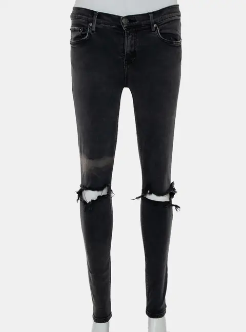 Grlfrnd Grey Denim Skinny Candice Jeans M