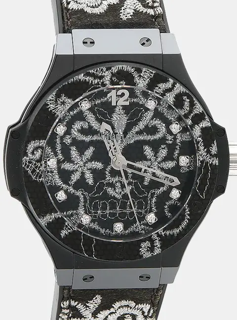 Hublot Big Bang Diamond Automatic Ceramic Titanium Men's Wristwatch 41 mm