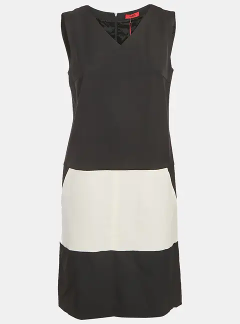 Hugo Boss Black Gabardine Pocket Detail Keluna Dress M