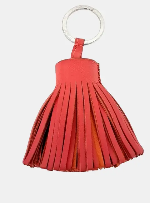 Hermes Carmen tassel keyring
