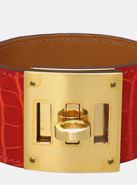 Hermes Alligator Kelly Dog Bracelet