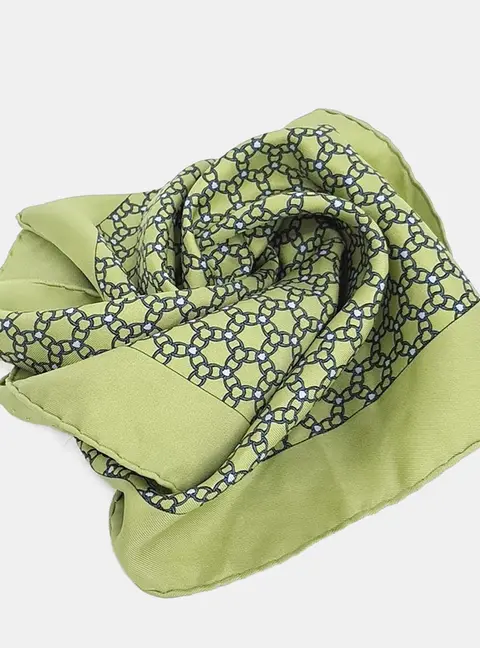 Hermes Petite Silk green Scarf