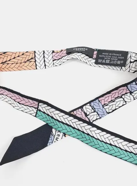 Hermes Multicolor Silk Doll Twilly