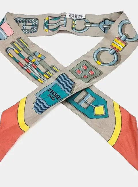 Hermes Silk Multicolor Twilly