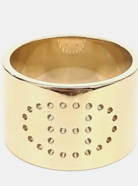 Hermes Gold Scarf Ring