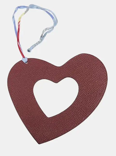 Hermes Petit H (Petit Hache) Heart Bag Charm
