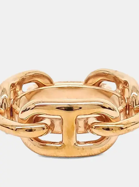 Hermes Gold Scarf Ring