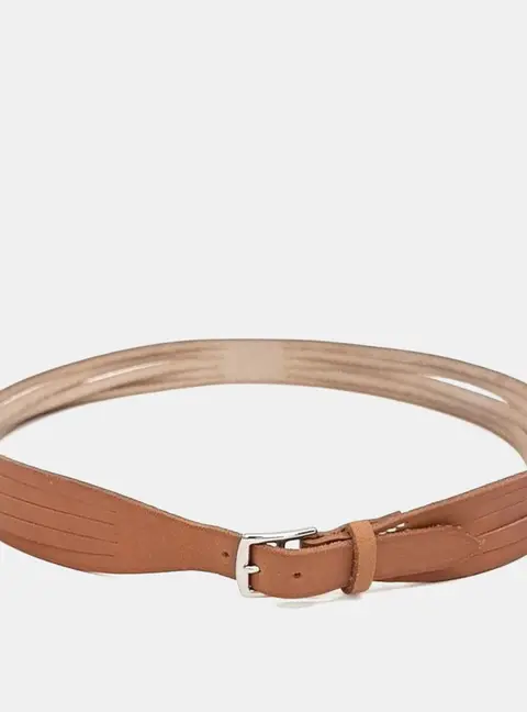 Hermes Brown Leather Belt (R)