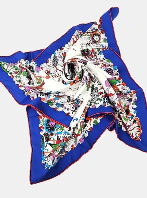 Hermes silk multcolor scarf