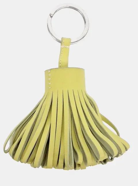 Hermes Carmen tassel keyring