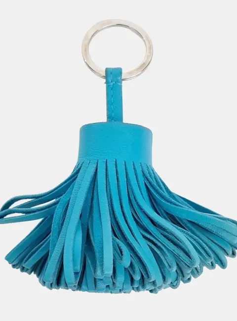 Hermes Carmen tassel keyring