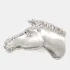 Hermes Silver Horse Brooch