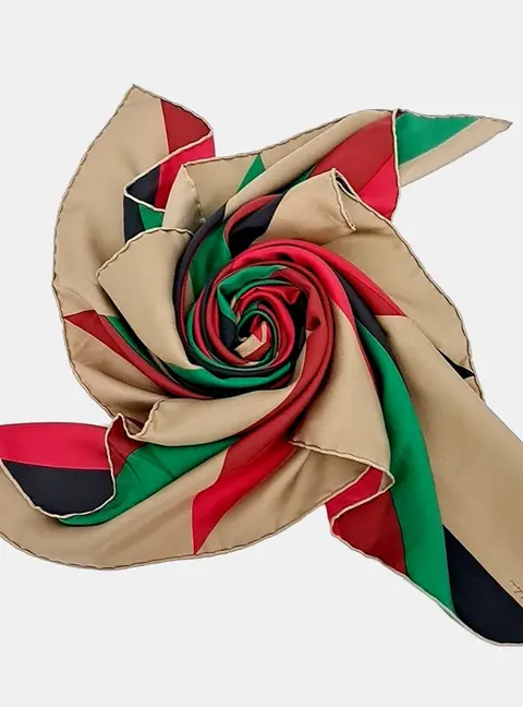 Hermes Multicolor Silk Scarf