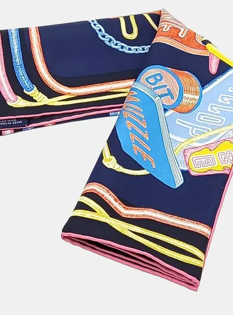 Hermes Multicolor Silk Scarf
