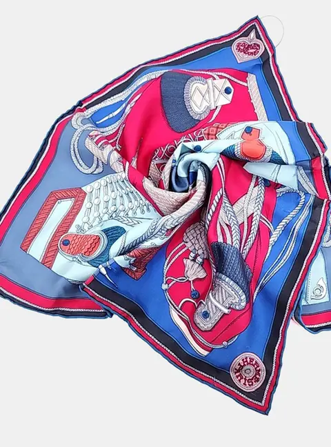 Hermes Petite Multicolor Silk Scarf