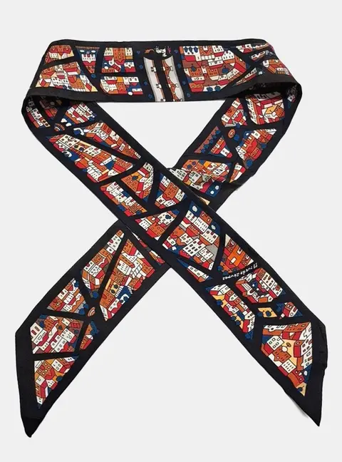 Hermes Silk Twilly Scarf