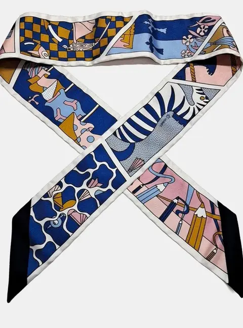 Hermes Silk Multicolor Twilly