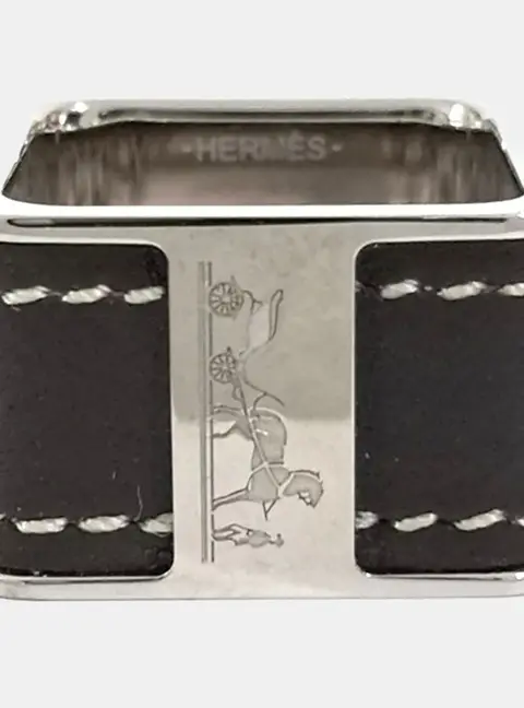 Hermes Volduc Sellier Lambskin Scarf Ring