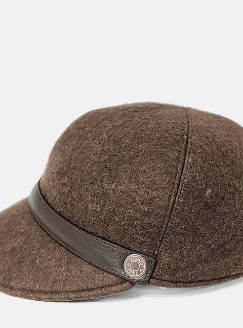 Hermes Brown Yak Felt Hat