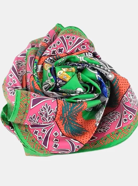 Hermes Silk Multicolor Scarf