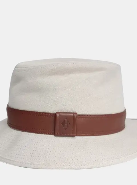 Hermes Cotton Beige/Brown Hat