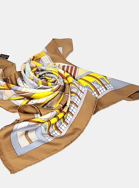 Hermes Multicolor Silk Scarf
