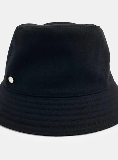 Herm&egrave;s Black cashmere bucket hat
