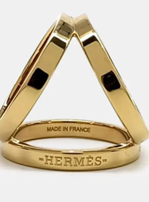 Herm&egrave;s Permabrass Trio Scarf Ring