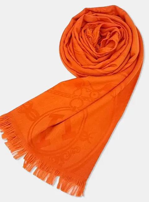 Herm&egrave;s Orange scarf and shawl