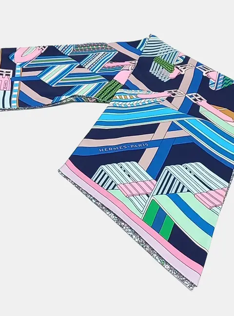 Herm&egrave;s Silk Multicolor Maxi Twilly