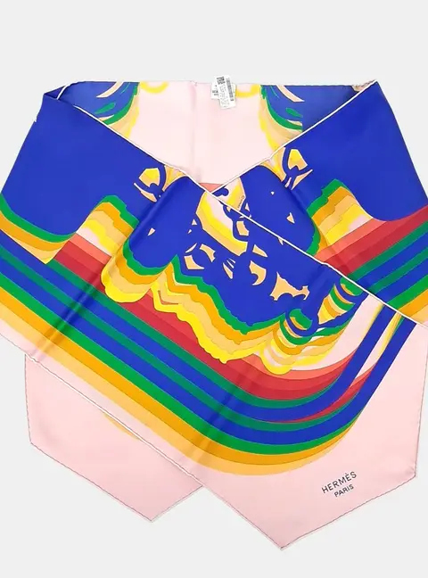 Herm&egrave;s Silk Multicolor Maxi Twilly Scarf