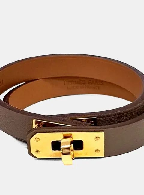 Herm&egrave;s Mini Kelly Double Tour Bracelet (G)