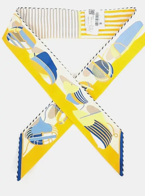 Herm&egrave;s Multicolor Cotton Twilly scarf