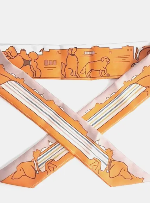 Herm&egrave;s Silk Multicolor Twilly scarf