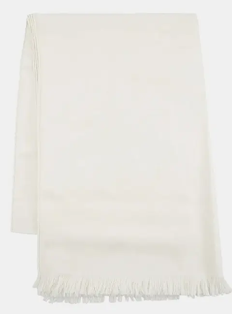Hermes New Libris 75 Ivoire Cashmere Silk Stole Scarf