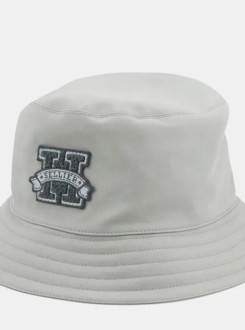Hermes Harper H Sellier Size 59 Gris Glacier Cotton Bucket Hat