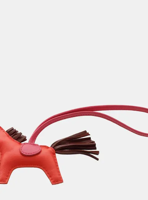Hermes Rodeo Red PM Bag Charm