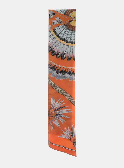 Hermes Printed Maxi Twilly